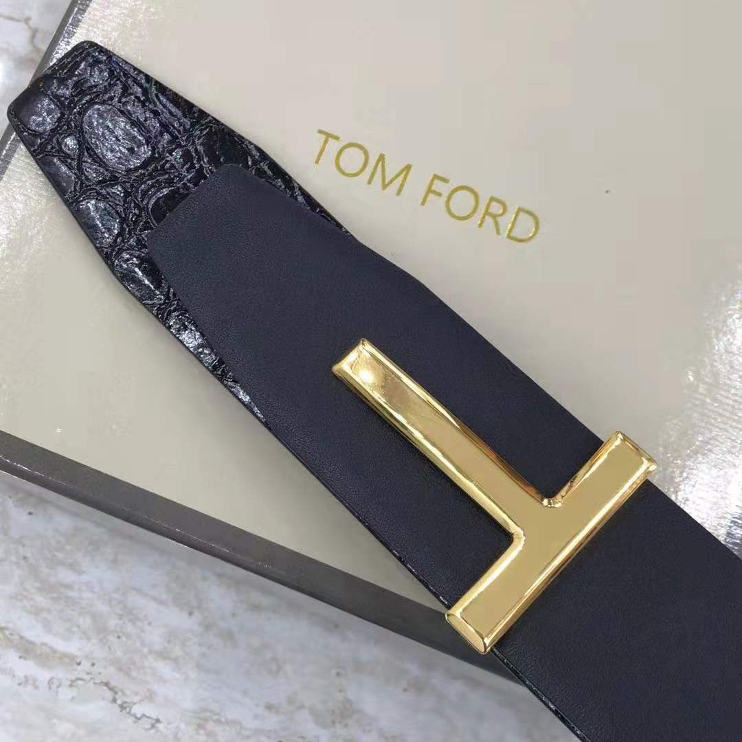Tom Ford Crocodile Icon Belt - FashionPlug