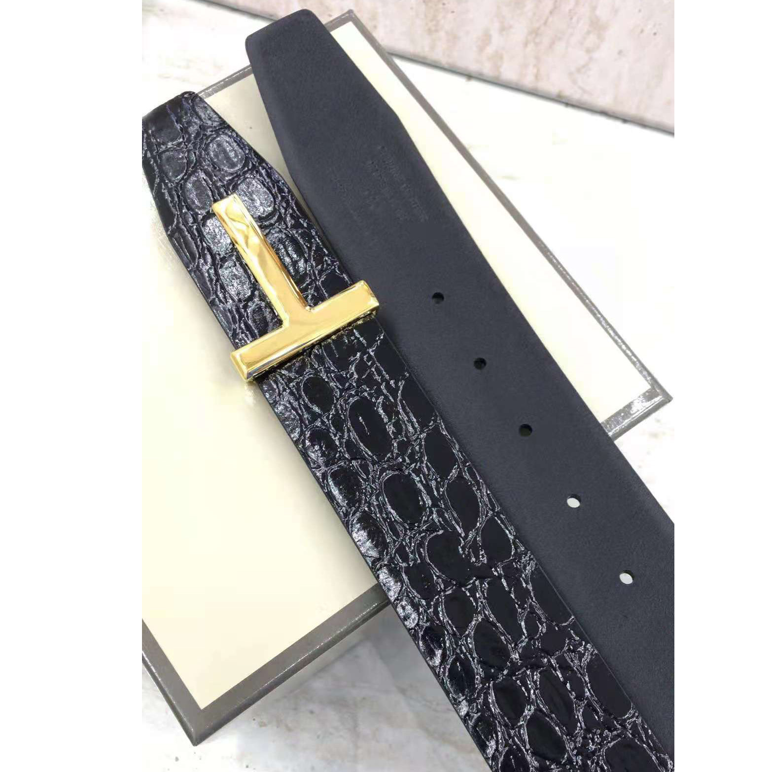 Tom Ford Crocodile Icon Belt - FashionPlug