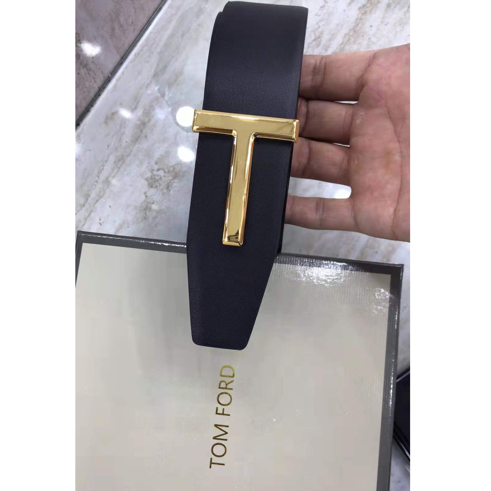 Tom Ford Crocodile Icon Belt - FashionPlug