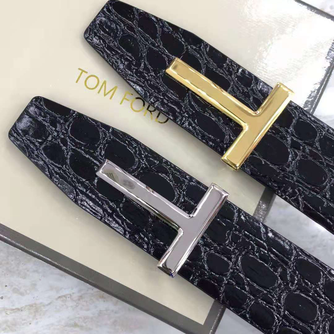 Tom Ford Crocodile Icon Belt - FashionPlug