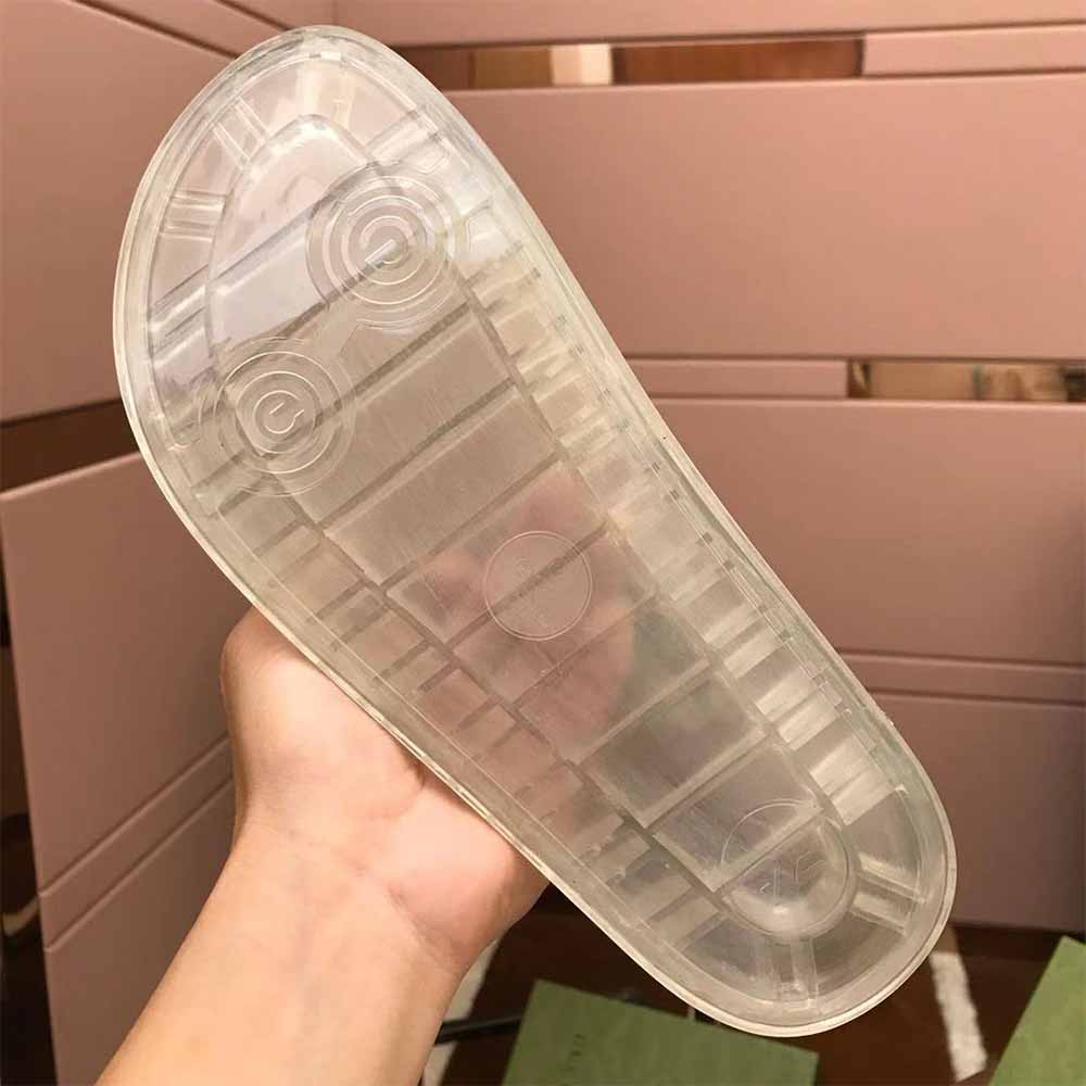 Gucci Men's Slide Sandal With GG Logo - FashionPlug