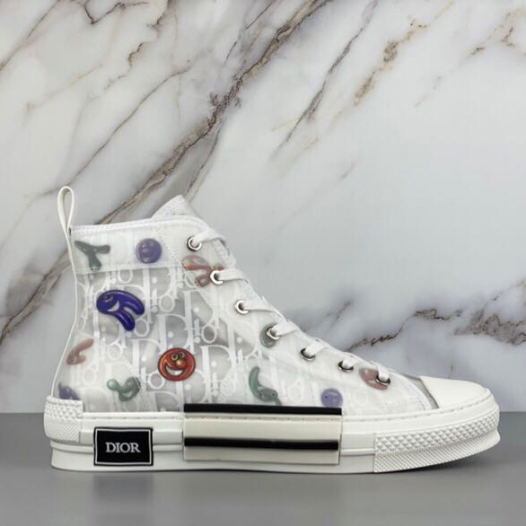 Dior B23 Dior And Kenny Scharf High-Top Sneaker - FashionPlug