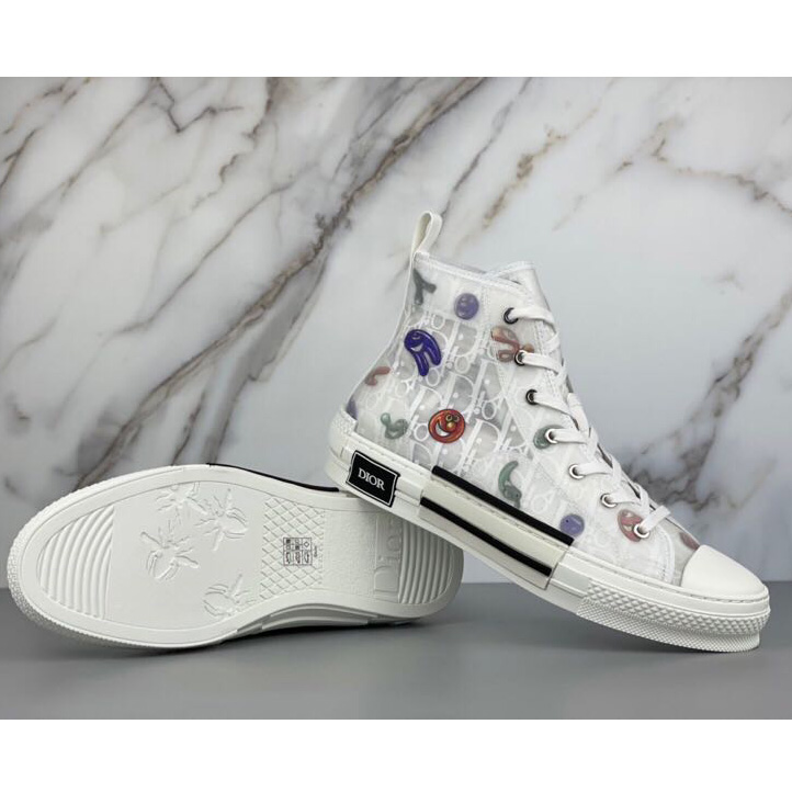 Dior B23 Dior And Kenny Scharf High-Top Sneaker - FashionPlug