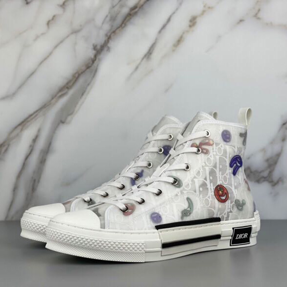 Dior B23 Dior And Kenny Scharf High-Top Sneaker - FashionPlug