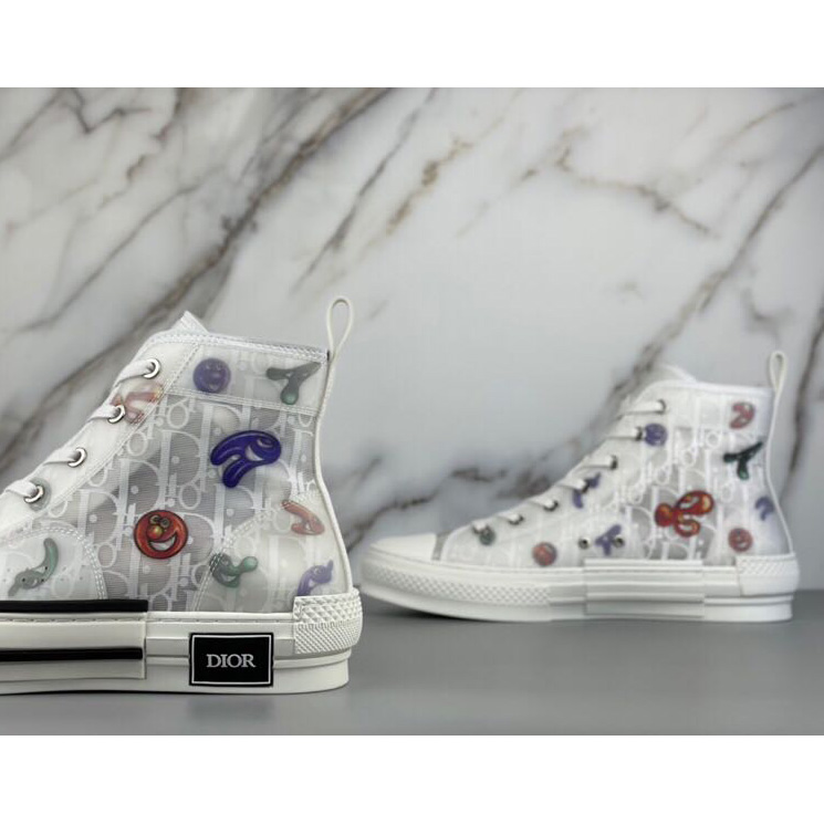 Dior B23 Dior And Kenny Scharf High-Top Sneaker - FashionPlug