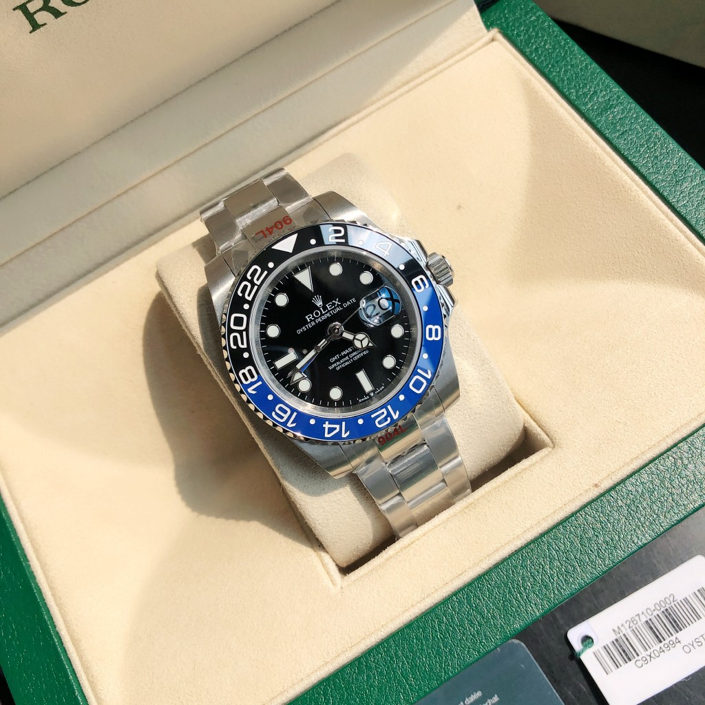 Rolex GMT Master II Batman Steel Automatic Black Dial Men's Watch - FashionPlug
