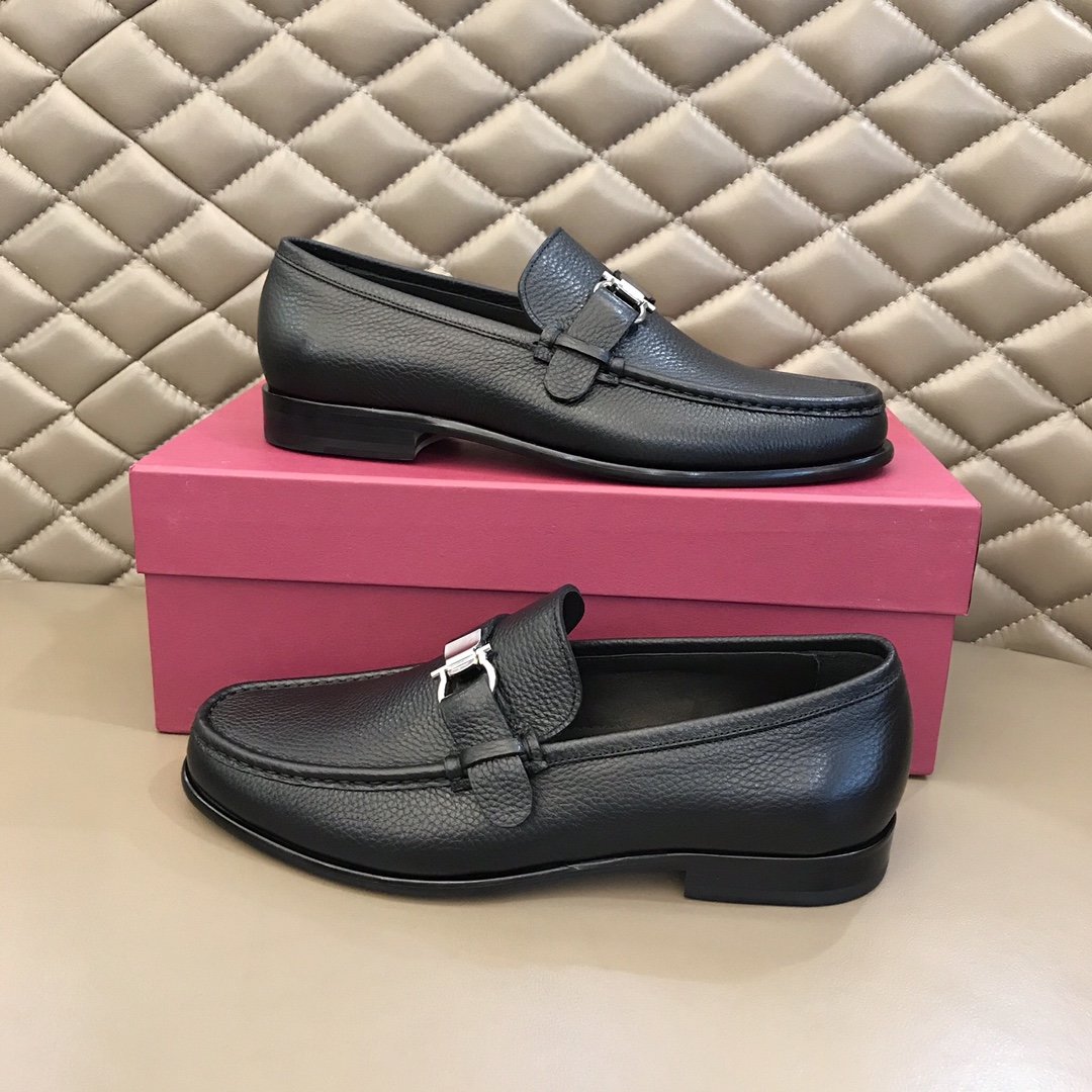 Ferragamo Black Shoes - FashionPlug