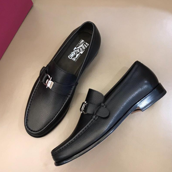 Ferragamo Black Shoes - FashionPlug