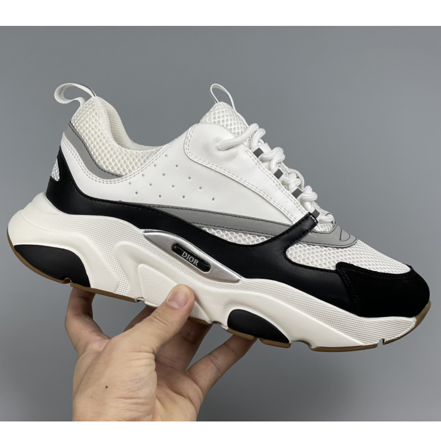 Dior B22 Sneaker White Black - FashionPlug