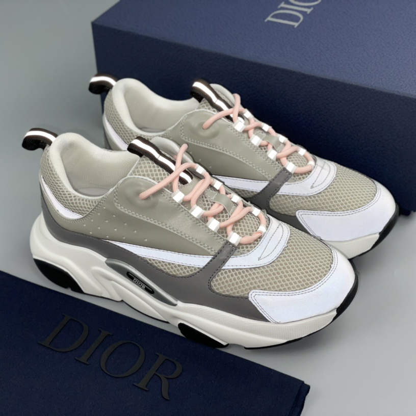 Dior B22 Sneaker Grey White - FashionPlug