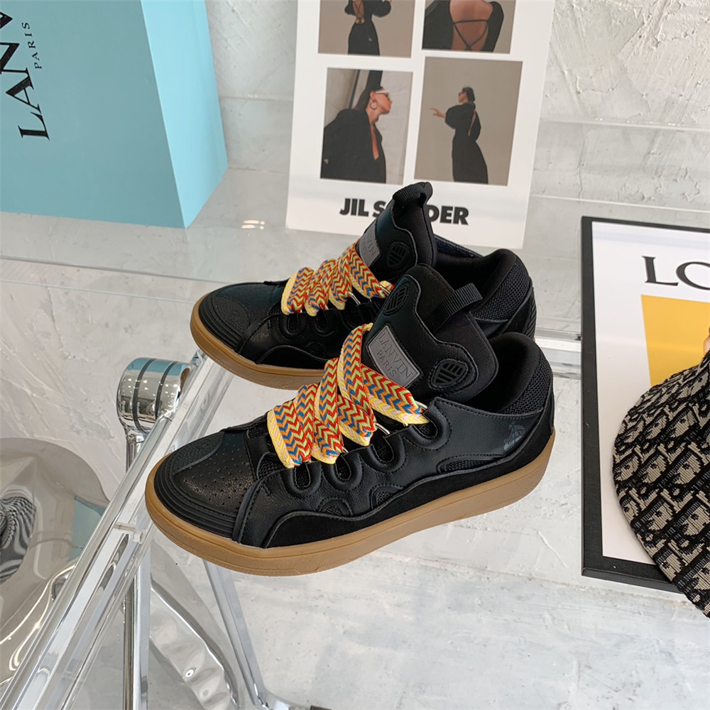 Lanvin Curb Sneaker In Black - FashionPlug