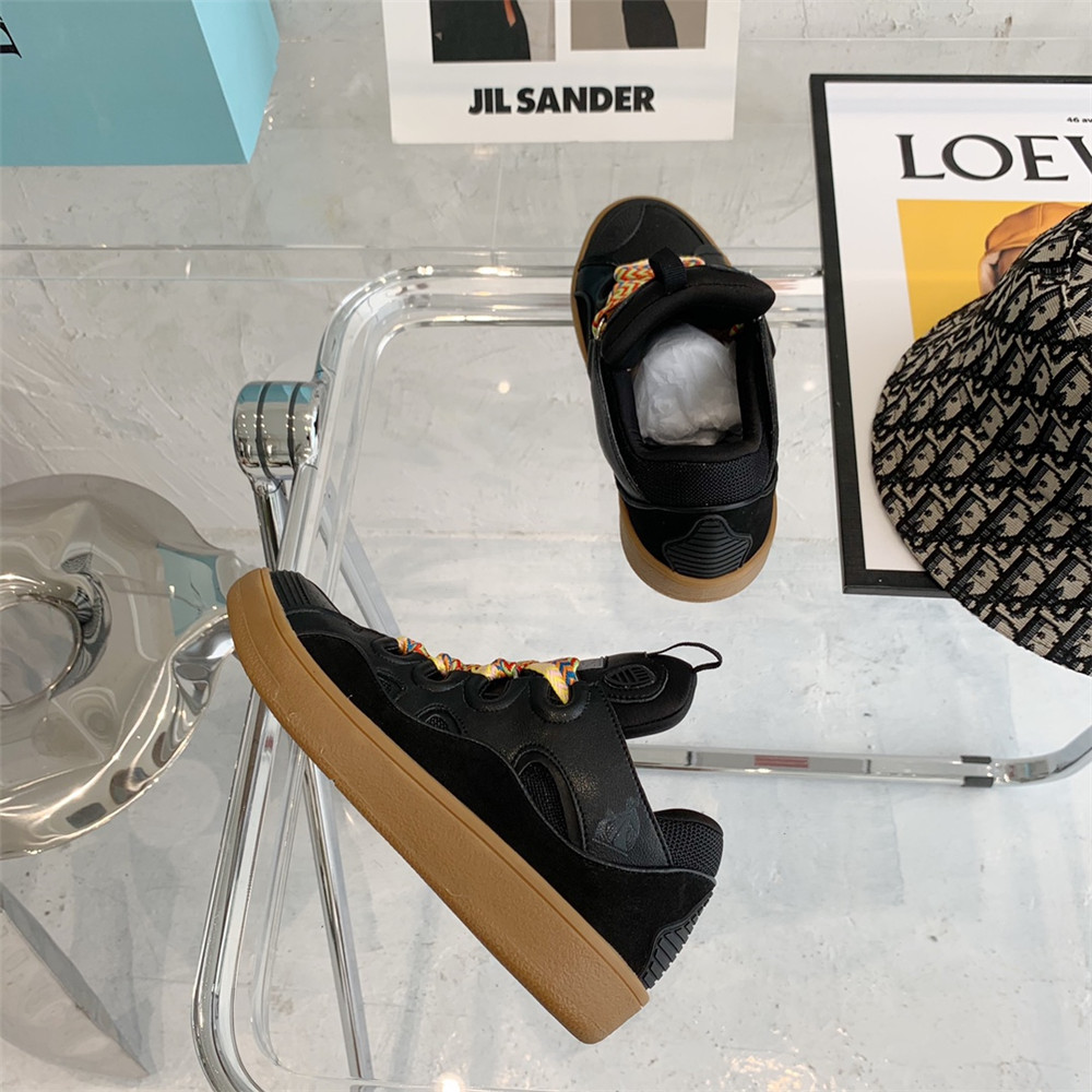Lanvin Curb Sneaker In Black - FashionPlug