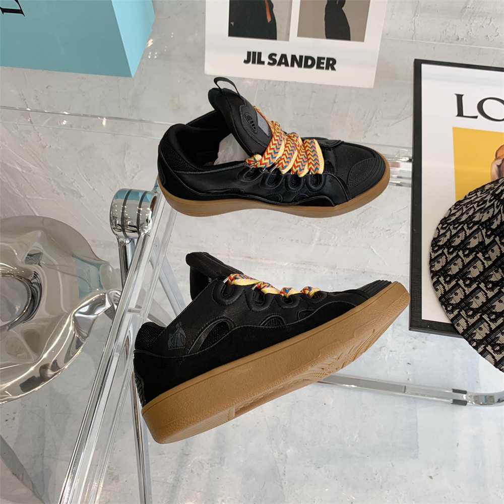 Lanvin Curb Sneaker In Black - FashionPlug
