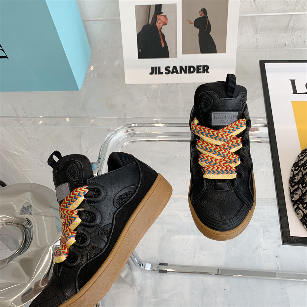 Lanvin Curb Sneaker In Black - FashionPlug