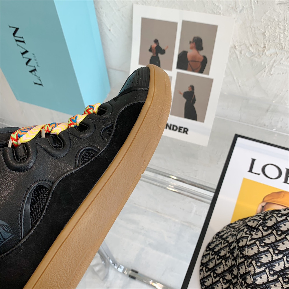 Lanvin Curb Sneaker In Black - FashionPlug