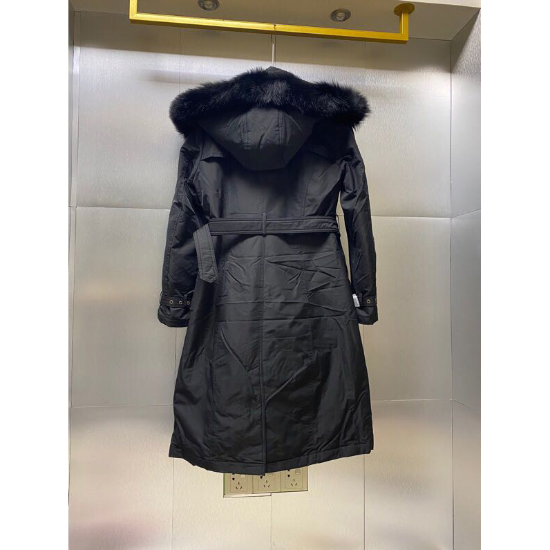 Burberry Belted Double-Breasted Quilted Shell Down Coat - FashionPlug