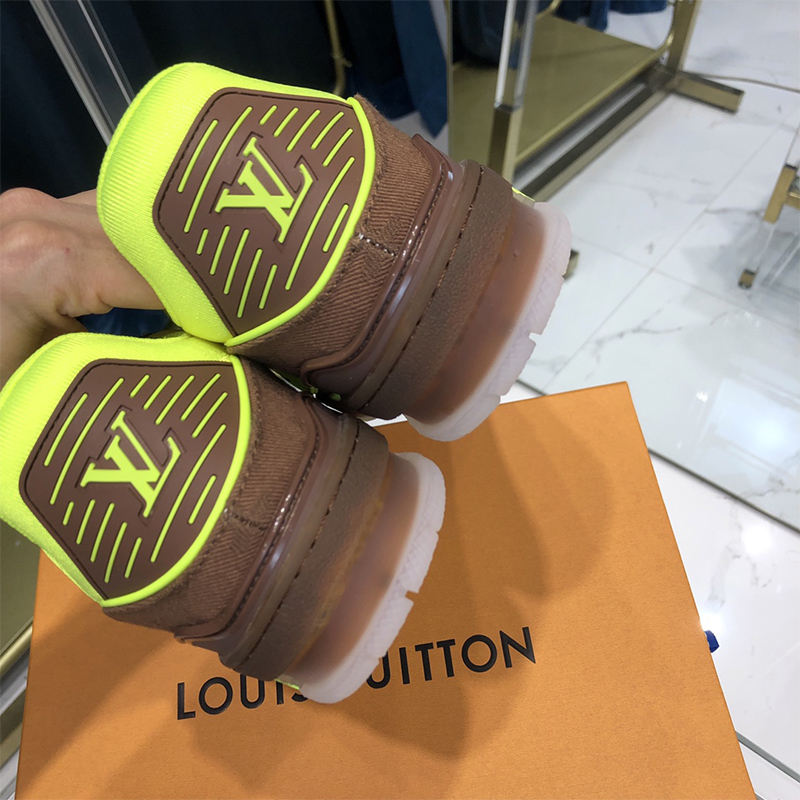 Louis Vuitton Trainer Sneaker Yellow - FashionPlug
