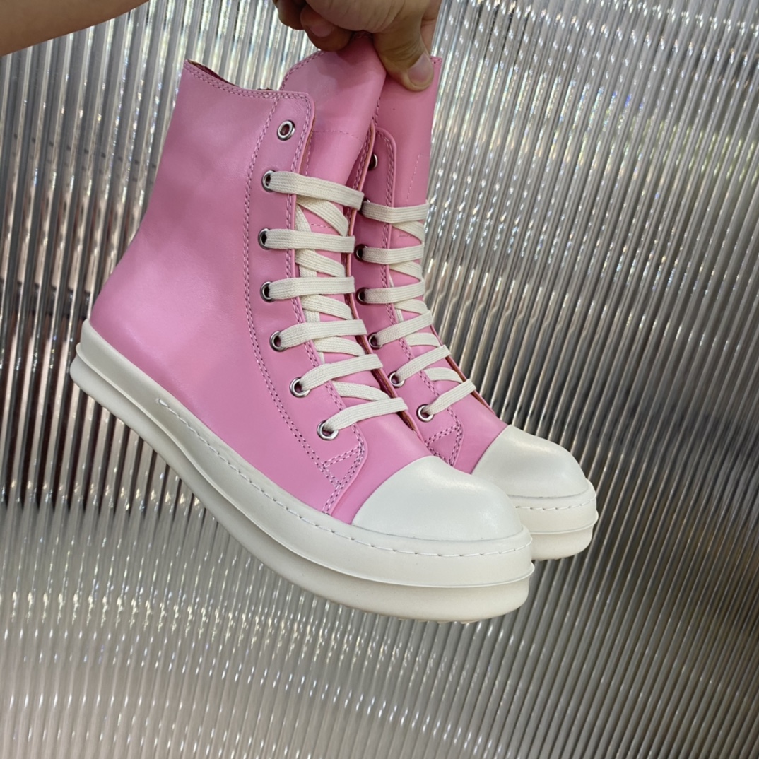 Rick Owens High Top Sneakers - FashionPlug