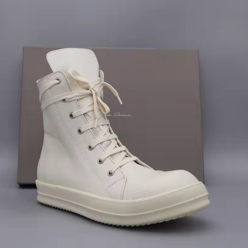 Rick Owens High Top Sneakers - FashionPlug