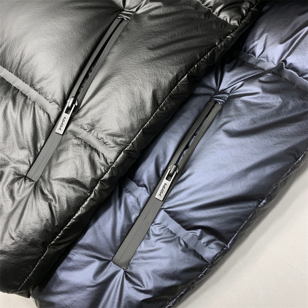 Prada Logo Print Zipper Down Jacket(Inseparable Hat) - FashionPlug