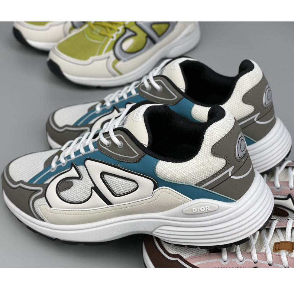 Dior B30 Sneaker White Mesh And Technical Fabric - FashionPlug
