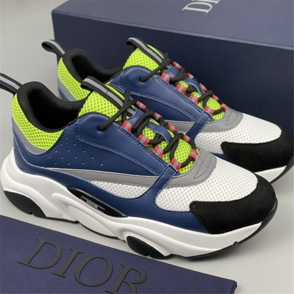 Dior B22 Low-top Sneaker In Blue&Green - FashionPlug