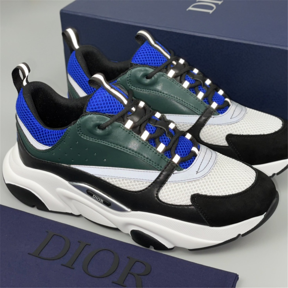 Dior B22 Low-top Sneaker In Green&Blue - FashionPlug