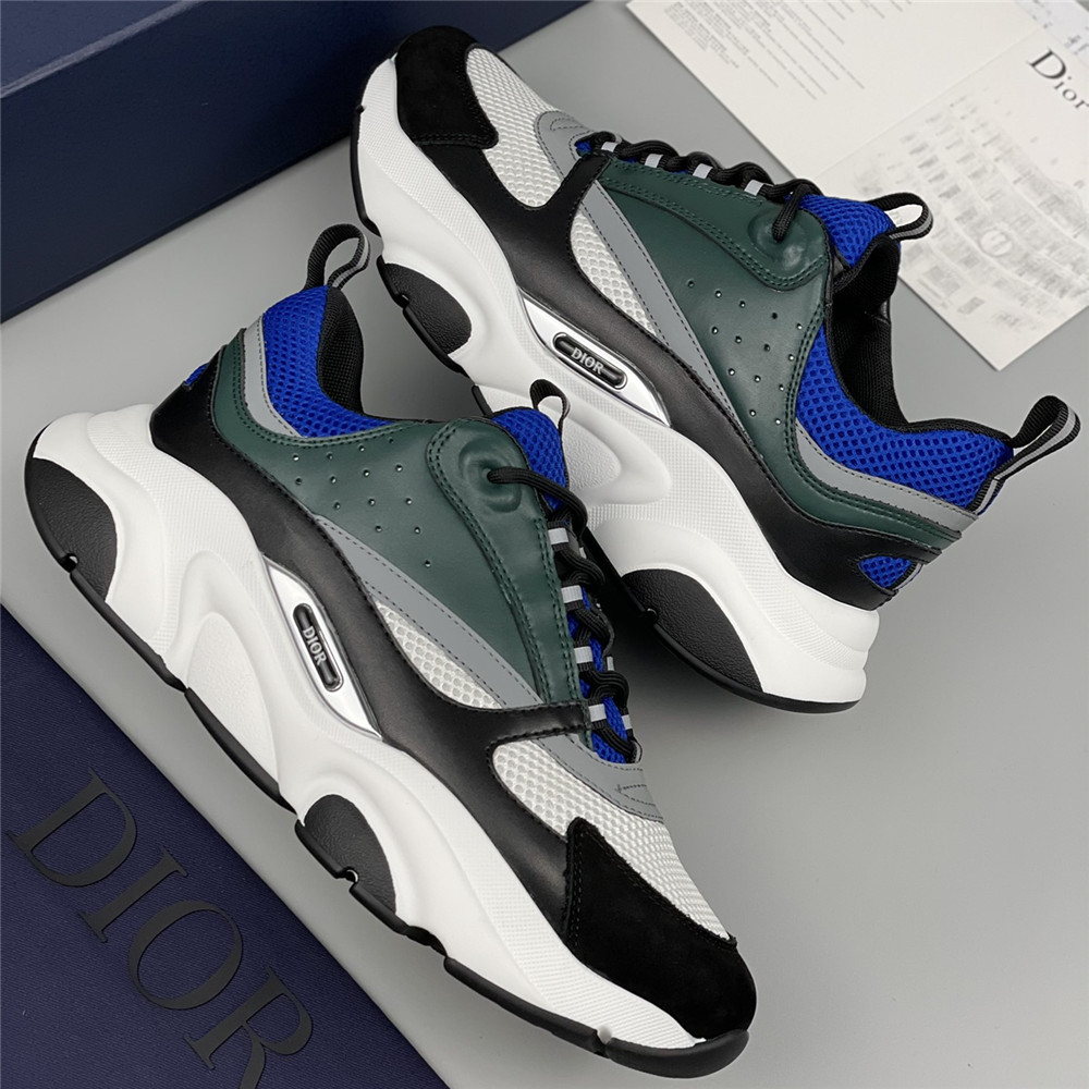 Dior B22 Low-top Sneaker In Green&Blue - FashionPlug