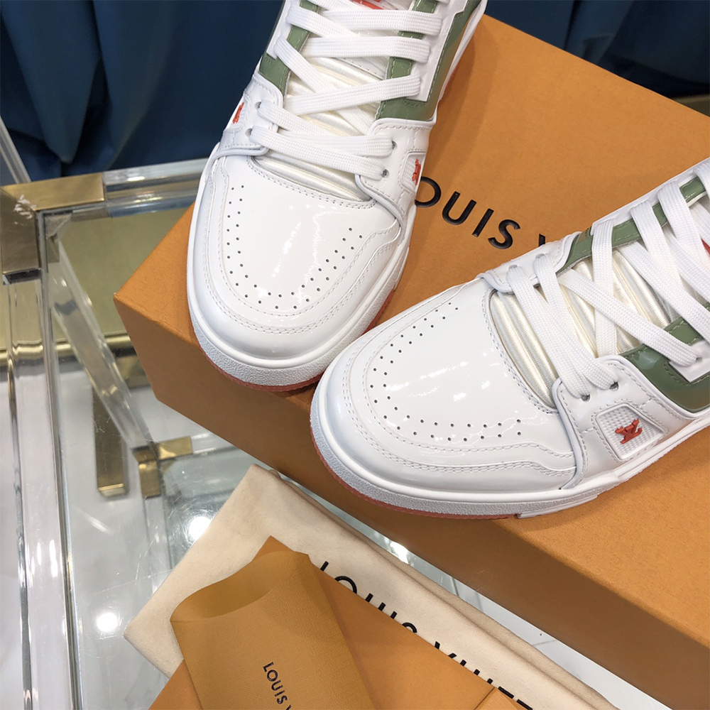 Louis Vuitton Trainer Sneaker White - FashionPlug