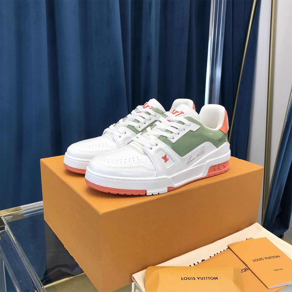 Louis Vuitton Trainer Sneaker White - FashionPlug