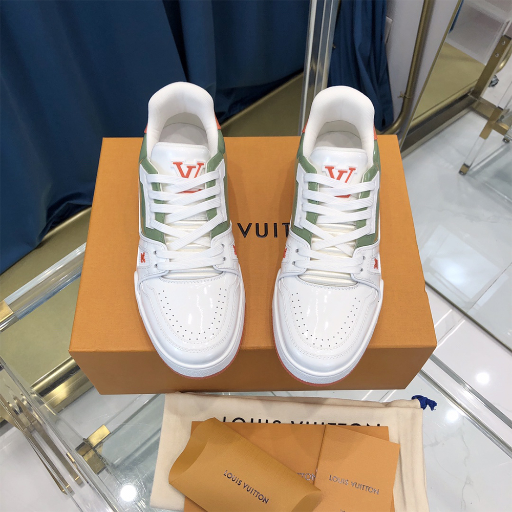 Louis Vuitton Trainer Sneaker White - FashionPlug