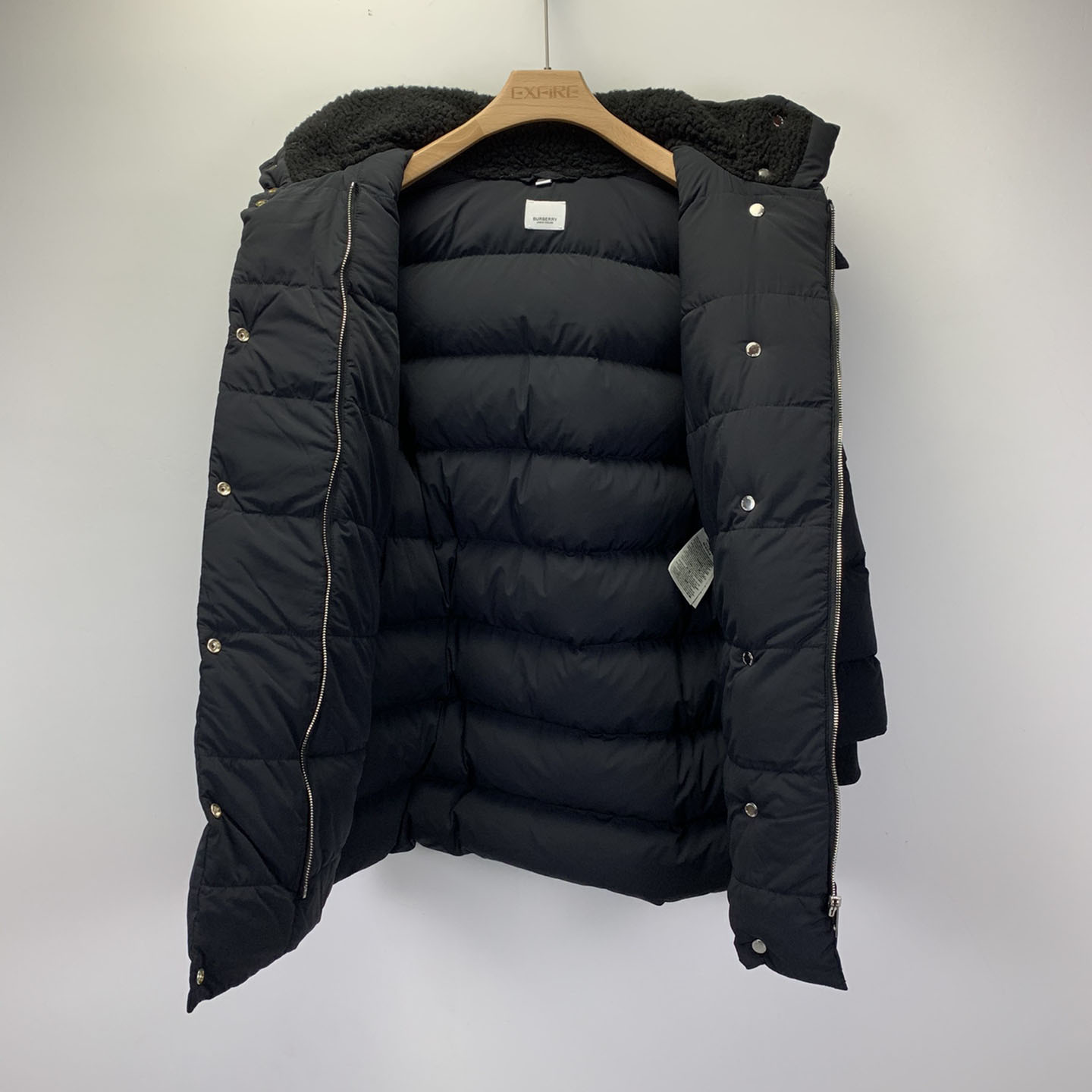 Burberry Belted Long Down Jacket - FashionPlug