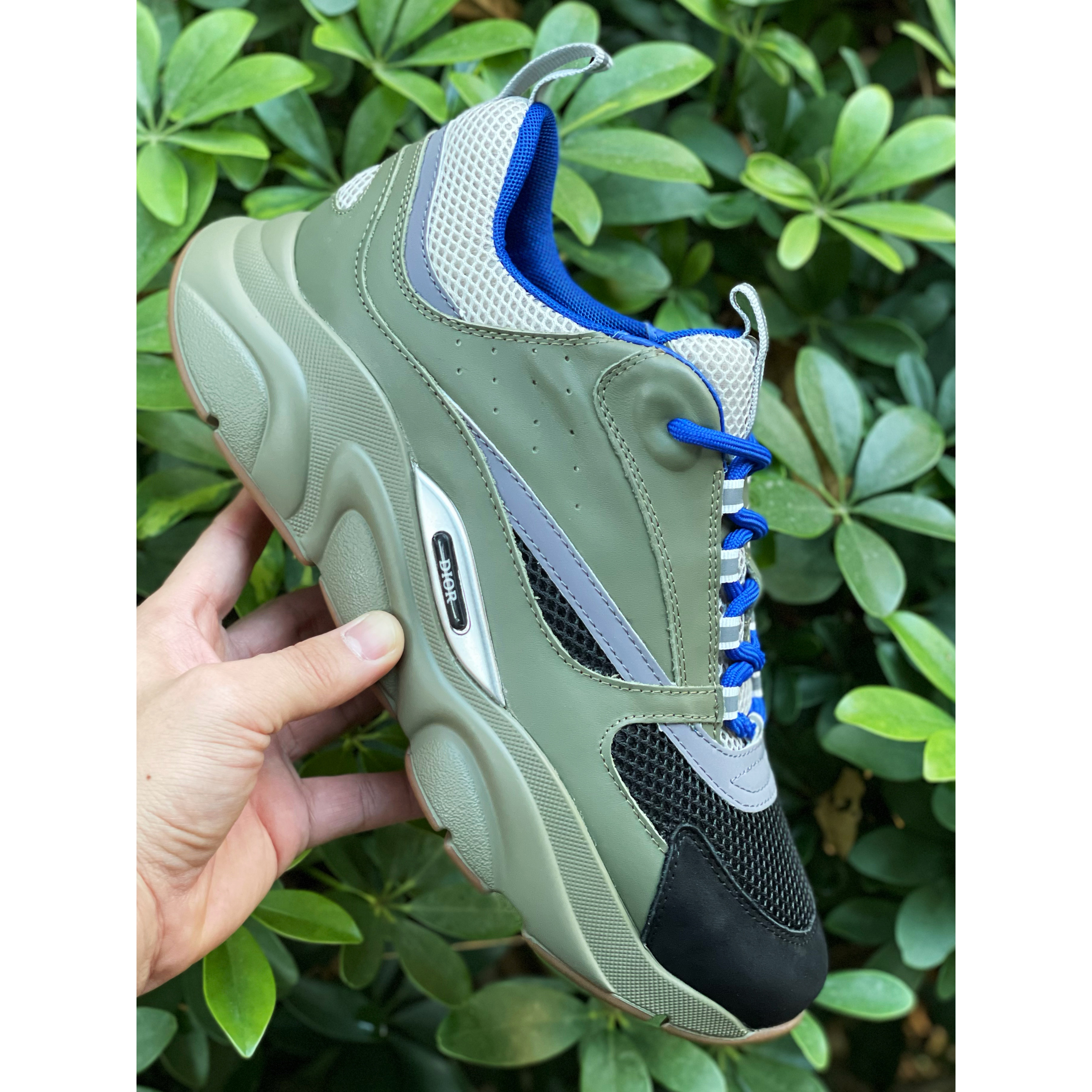 Dior B22 Low-top Sneaker In Green&Blue - FashionPlug