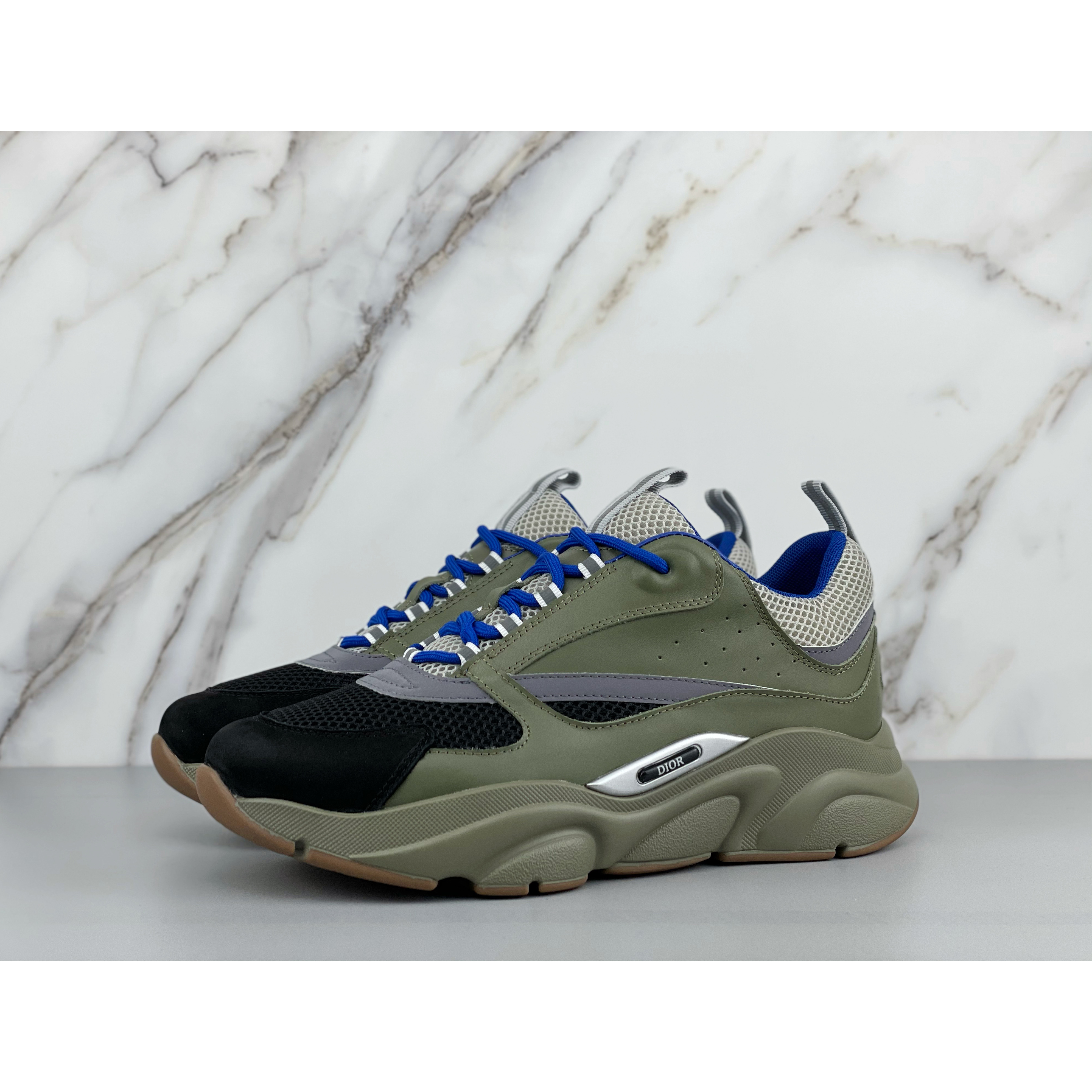 Dior B22 Low-top Sneaker In Green&Blue - FashionPlug