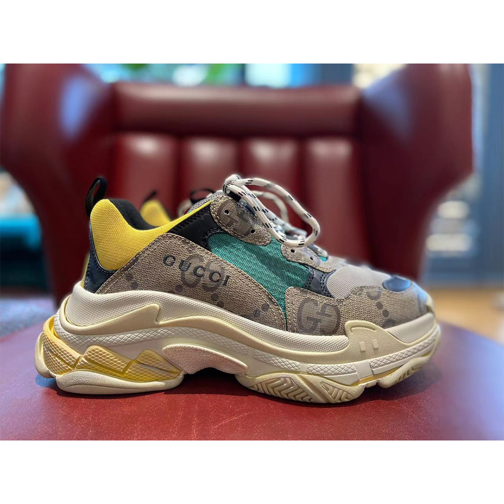 Gucci Men's The Hacker Project Triple S Sneaker(Dilapidated Soles) - FashionPlug