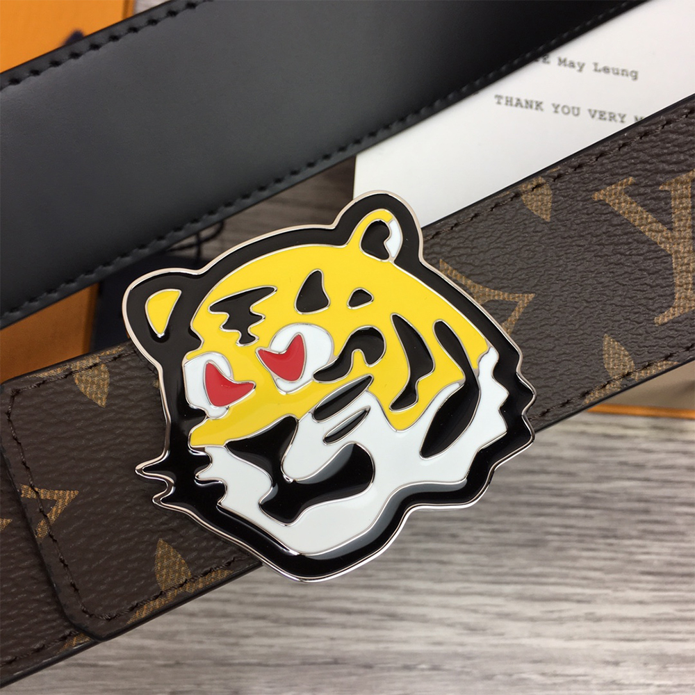 Louis Vuitton Tiger 40MM Belt Brown - FashionPlug