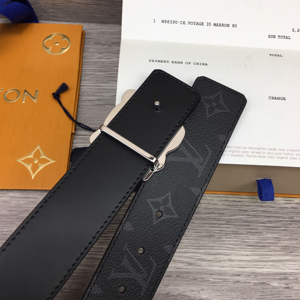 Louis Vuitton Tiger 40MM Belt Black - FashionPlug