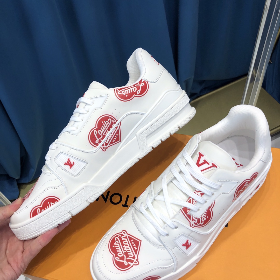 Louis Vuitton Trainer Sneaker Nigo Lv Made White - FashionPlug