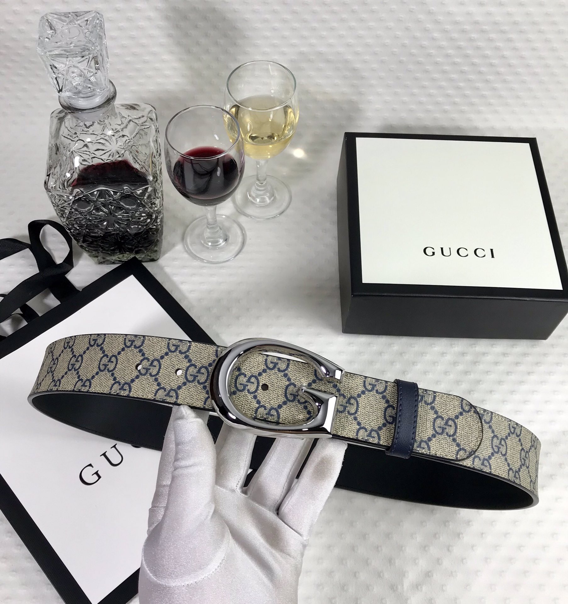 Gucci Belt With G Buckle - FashionPlug