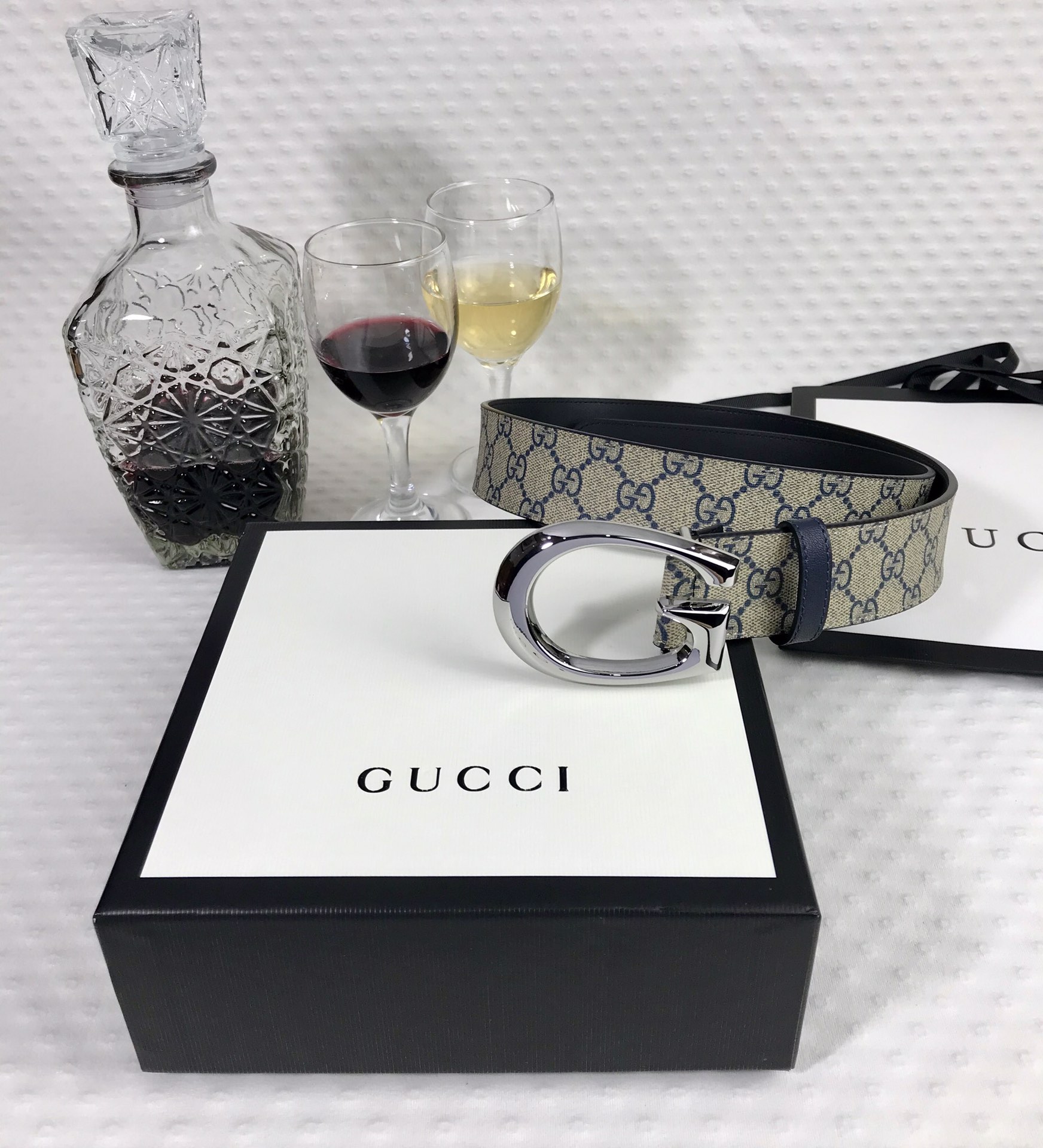 Gucci Belt With G Buckle - FashionPlug