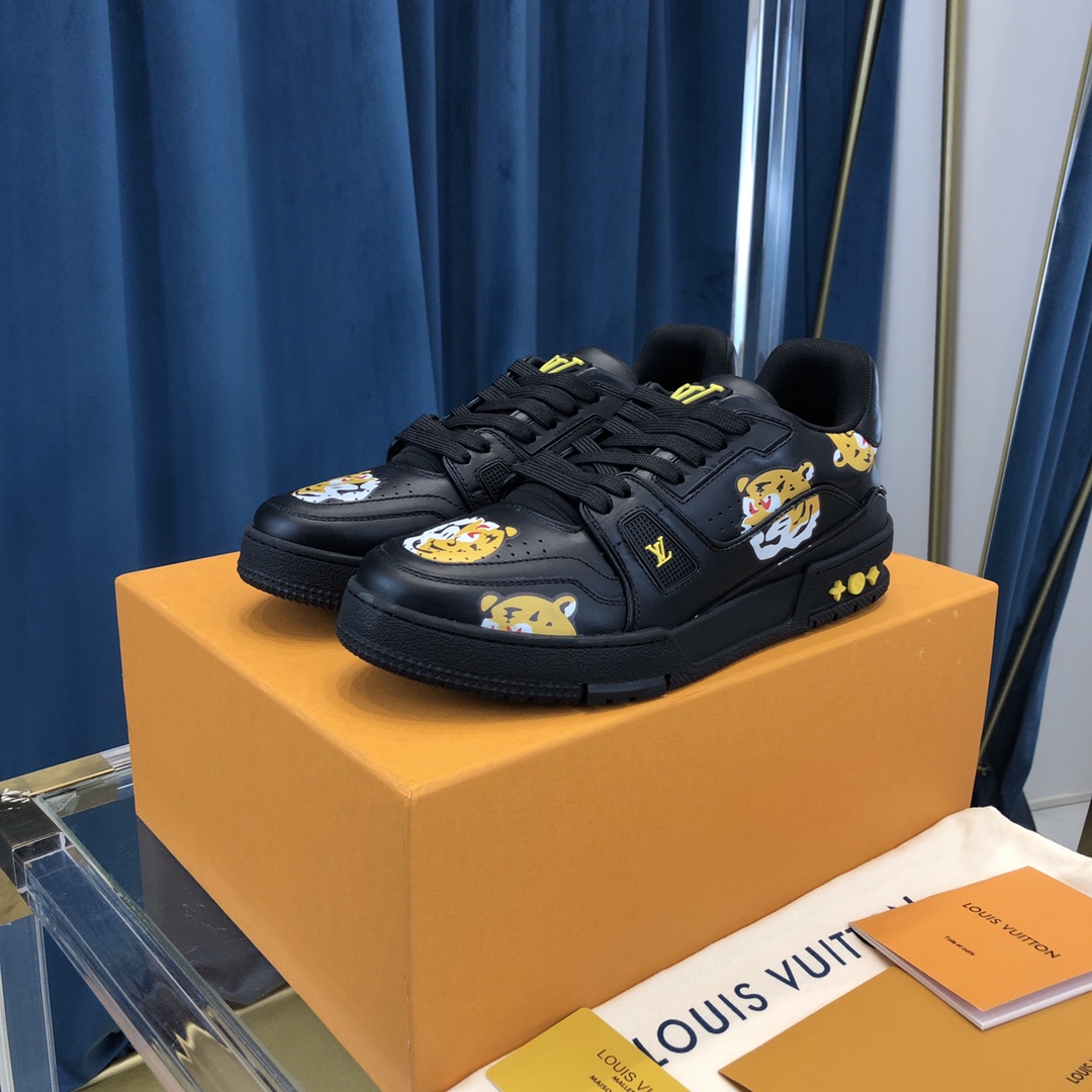 Louis Vuitton Trainer Sneaker X Nigo Tiger - FashionPlug