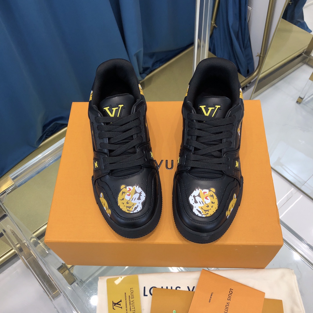 Louis Vuitton Trainer Sneaker X Nigo Tiger - FashionPlug