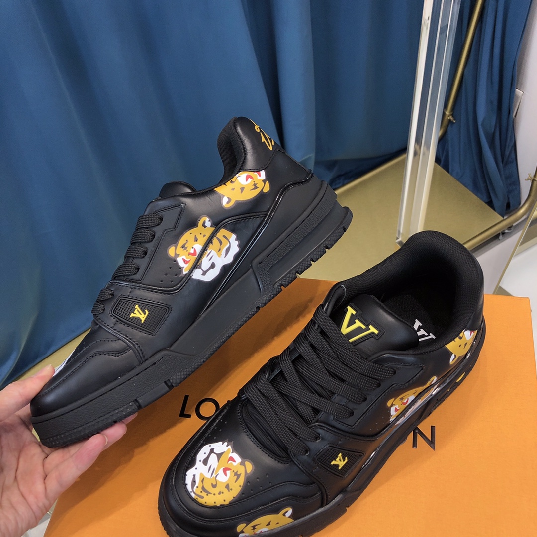 Louis Vuitton Trainer Sneaker X Nigo Tiger - FashionPlug