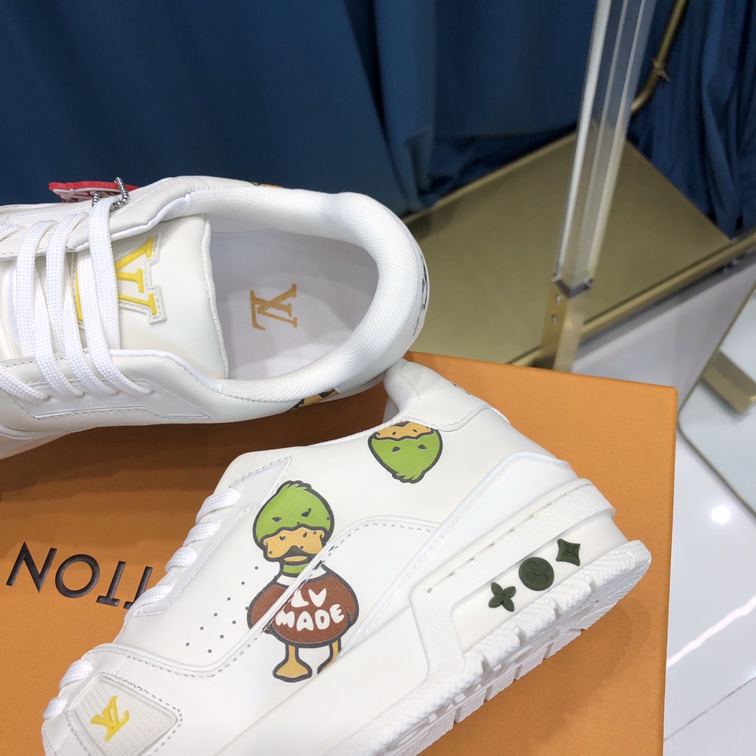 Louis Vuitton Trainer Sneaker X Nigo Duck - FashionPlug