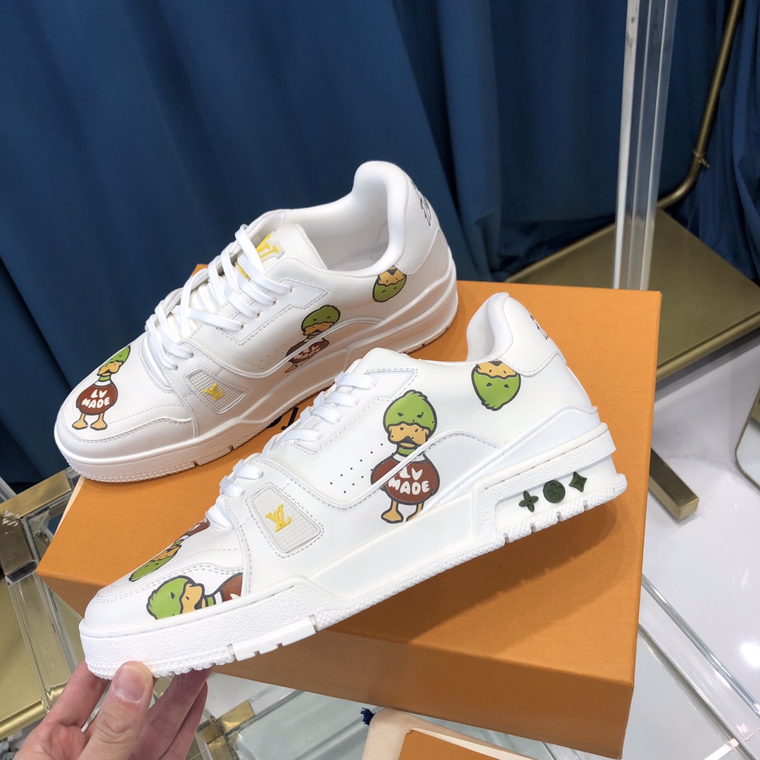 Louis Vuitton Trainer Sneaker X Nigo Duck - FashionPlug