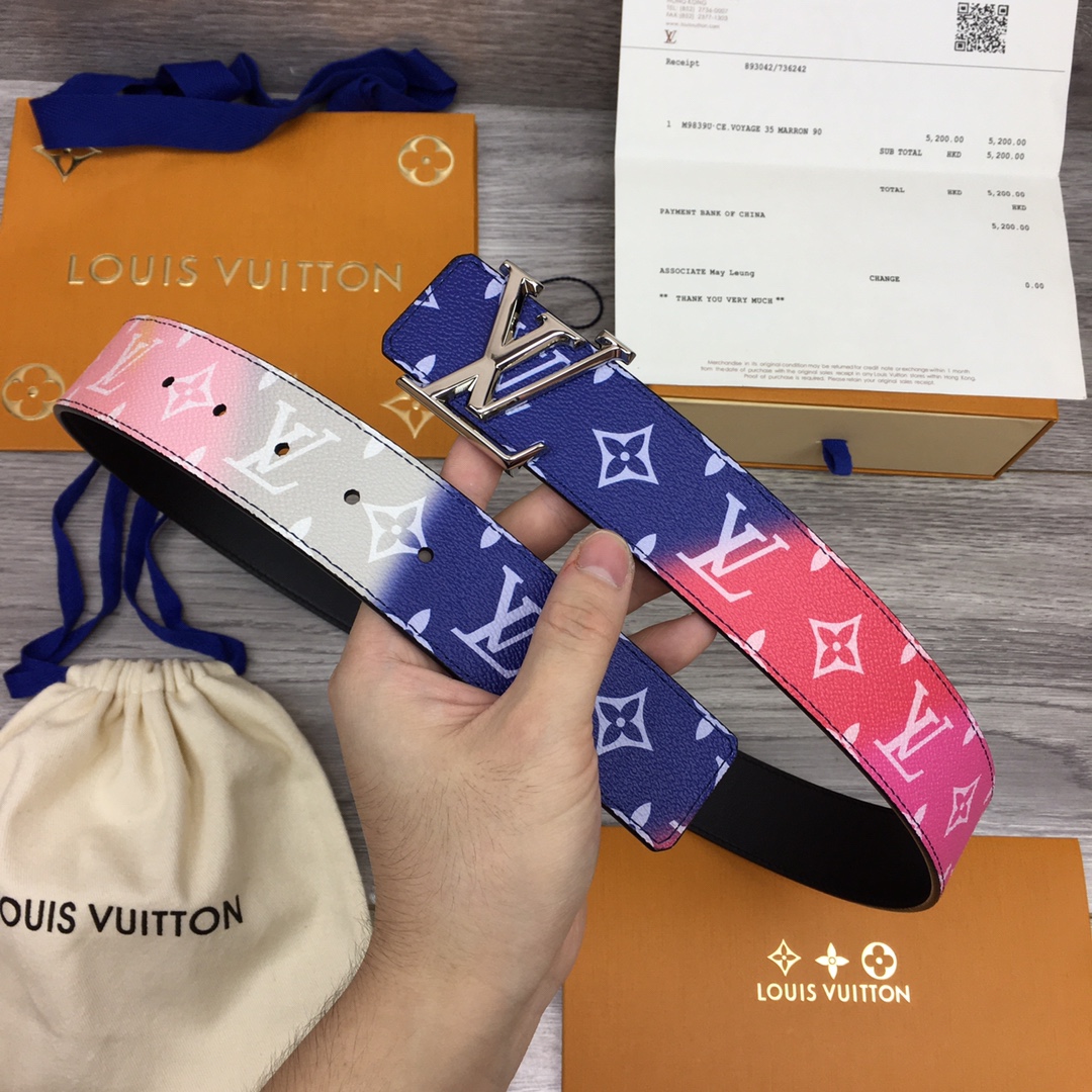 Louis Vuitton Shape 40MM Reversible Belt - FashionPlug