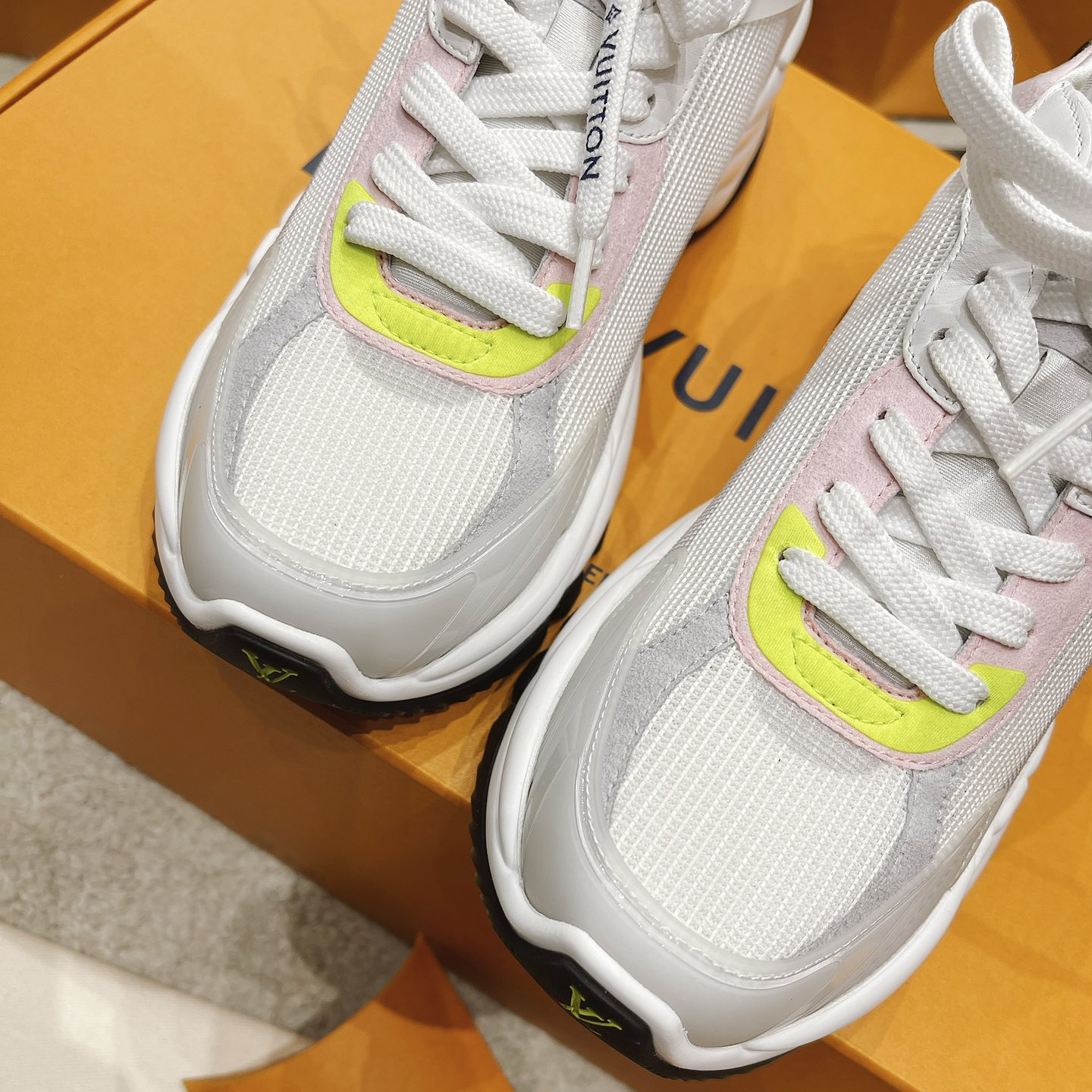 Louis Vuitton Run 55 Sneaker In Grey - FashionPlug