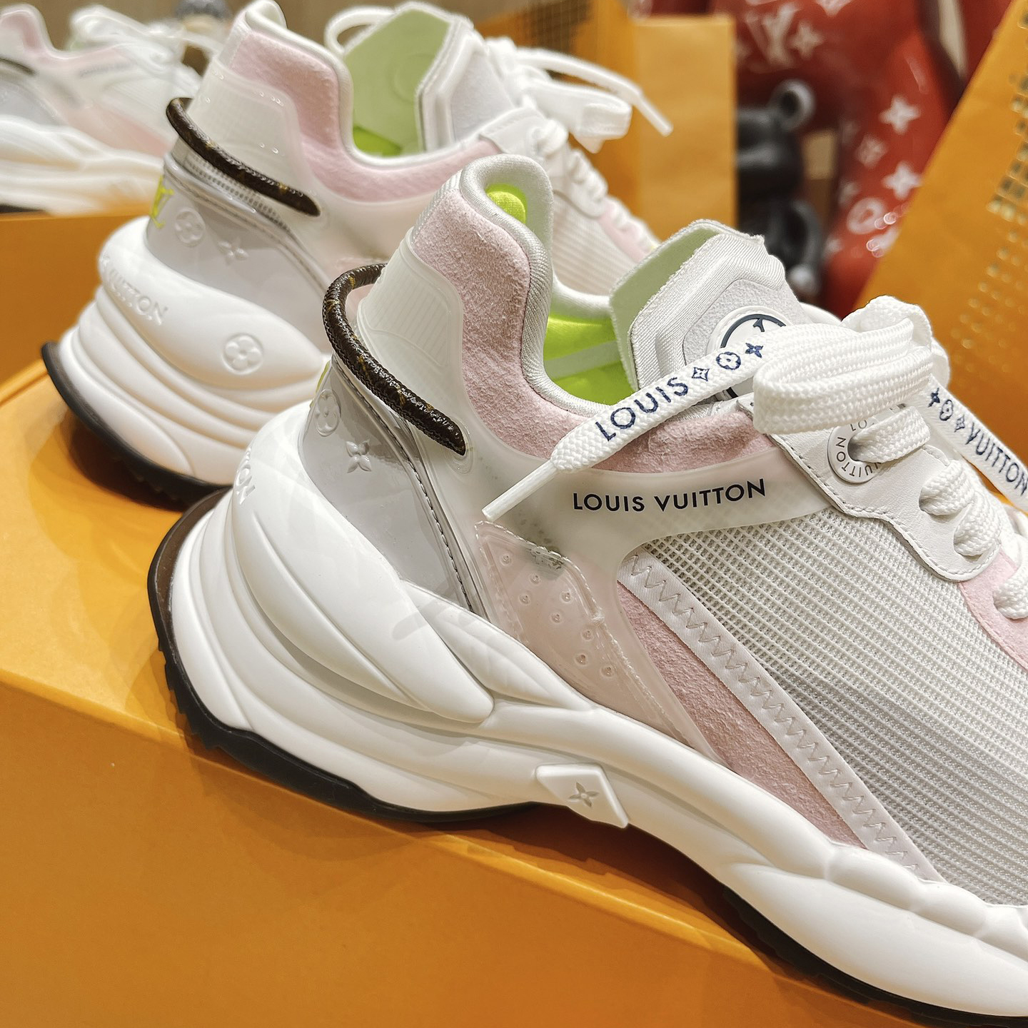 Louis Vuitton Run 55 Sneaker In Grey - FashionPlug