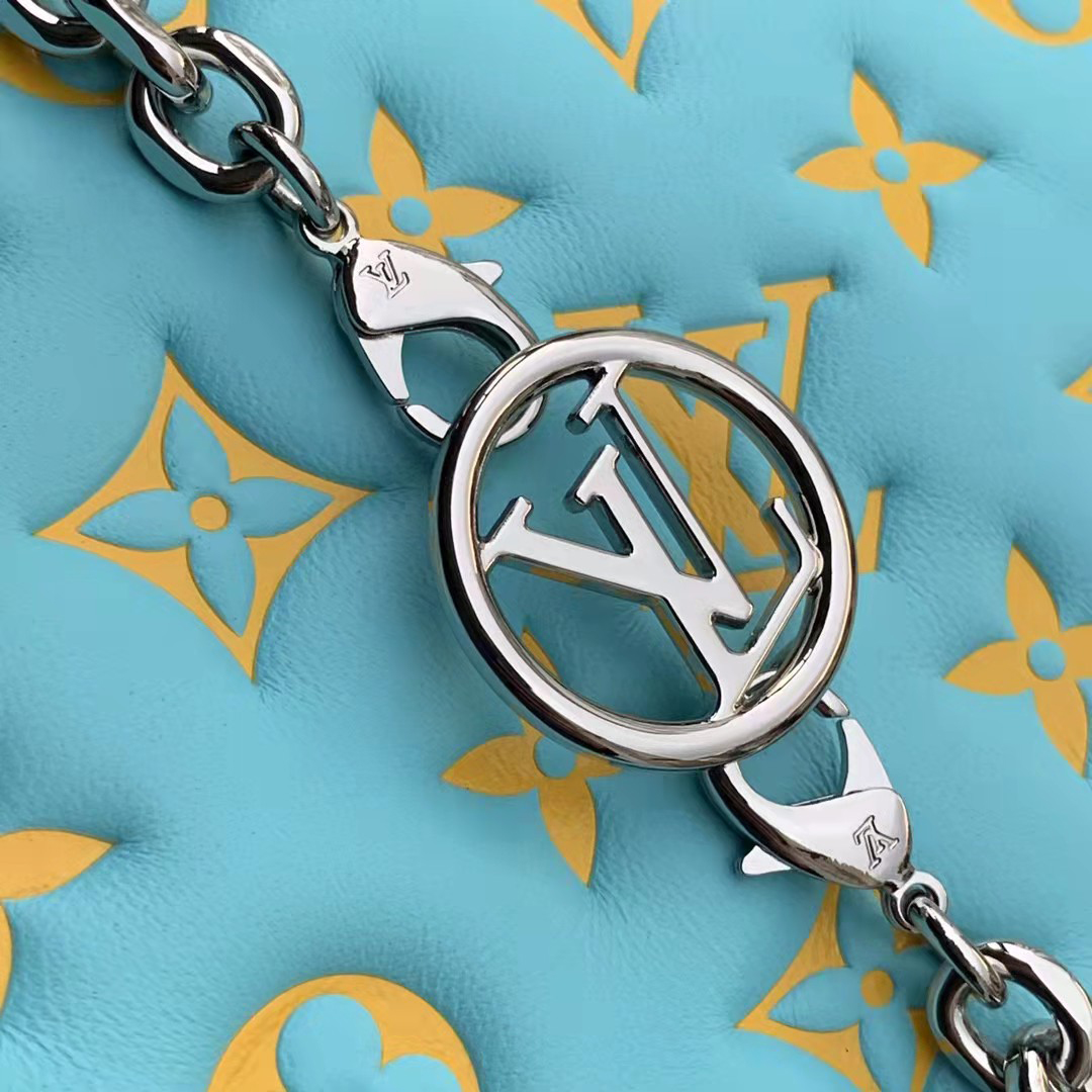 Louis Vuitton Pochette Coussin Mint/Yellow (20-14-8CM) - FashionPlug