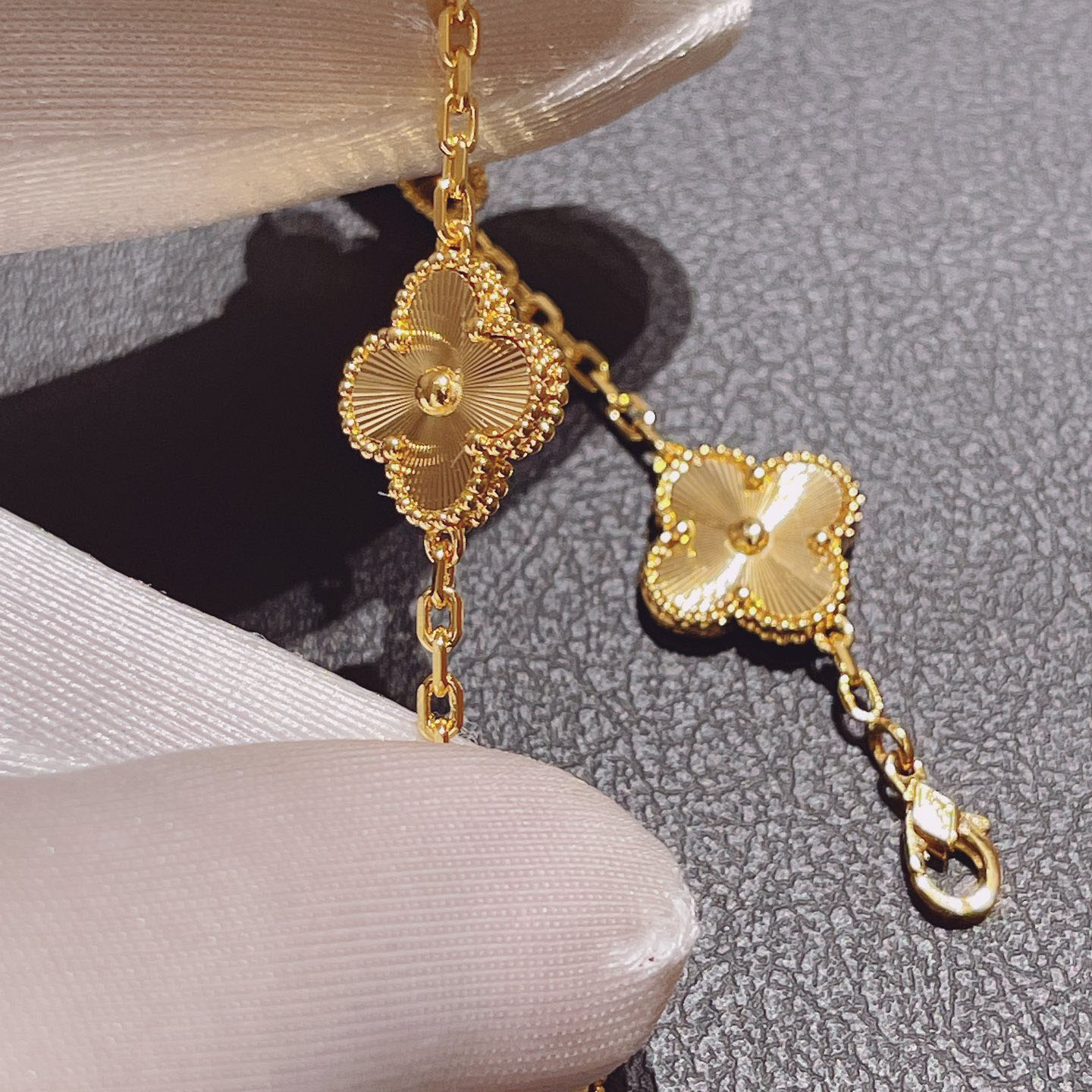 Van Cleef & Arpels Vintage Alhambra bracelet, 5 motifs - FashionPlug